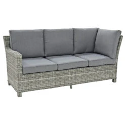 Havana Garden Dining Set Grey Rattan 3 Seater Sofas Table Stools -Halloween Costumes Store XS7333 3 opt