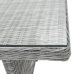 Havana Garden Dining Set Grey Rattan 3 Seater Sofas Table Stools -Halloween Costumes Store XS7333 6 opt