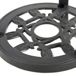 Garden Bistro Set Grey Metal Chairs Table Azuma Denia -Halloween Costumes Store XS7348 8 opt