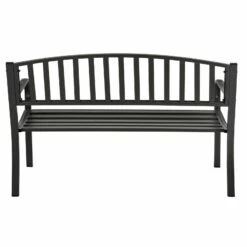 Grey Metal Garden Bench 2 Seater Coated Steel Azuma Cazorla 13 Grey Metal Garden Bench 2 Seater Coated Steel Azuma Cazorla -Halloween Costumes Store XS7350 4 opt