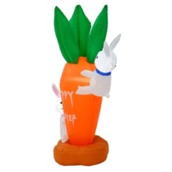 4ft Easter Carrot Bunnies Light Up Inflatable Party Decoration -Halloween Costumes Store XS7364 3 opt