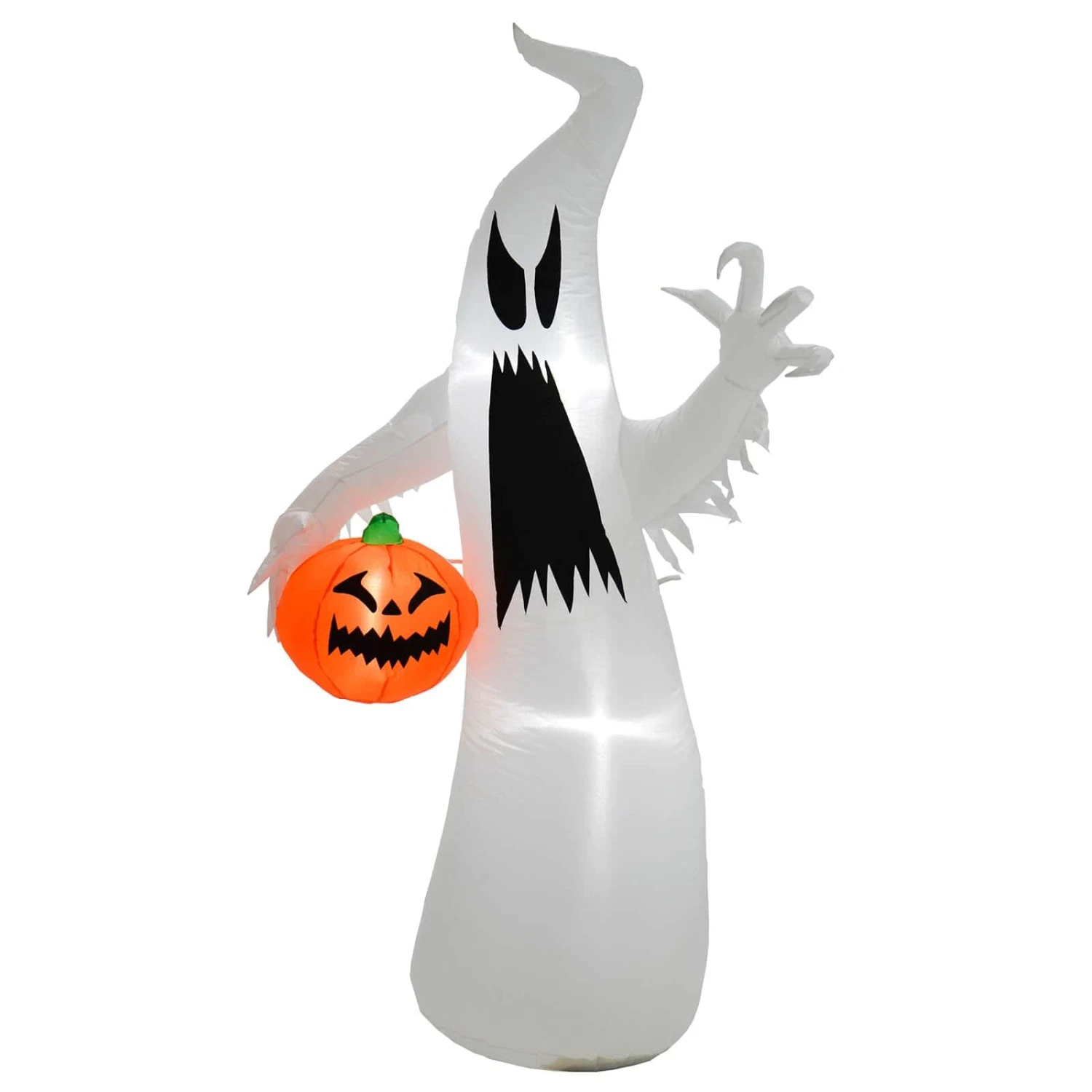 6ft LED Inflatable Ghost With Pumpkin Halloween Party Decoration 3 6ft LED Inflatable Ghost With Pumpkin Halloween Party Decoration