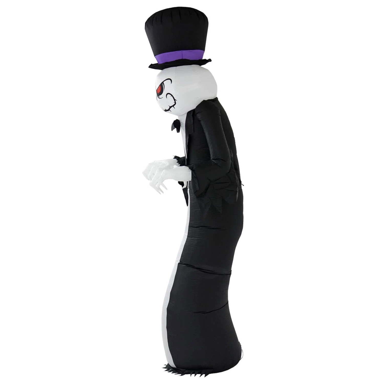 12ft LED Inflatable Ghost Monster Purple Hat Halloween Decoration 4 12ft LED Inflatable Ghost Monster Purple Hat Halloween Decoration - Image 2