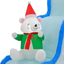 9ft Inflatable Light Up Polar Bear Slide Tree Christmas Decoration 13 9ft Inflatable Light Up Polar Bear Slide Tree Christmas Decoration -Halloween Costumes Store XS7387 5 opt