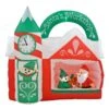 7ft Inflatable Santas Workshop Elf Light Up Christmas Decoration -Halloween Costumes Store XS7388 1 opt