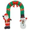 8ft Inflatable Light Up Santa Snowman Arch Christmas Decoration -Halloween Costumes Store XS7390 1 opt