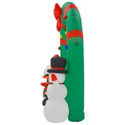 8ft Inflatable Light Up Santa Snowman Arch Christmas Decoration -Halloween Costumes Store XS7390 3 opt