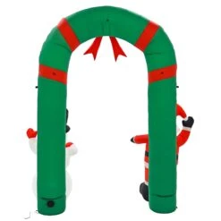 8ft Inflatable Light Up Santa Snowman Arch Christmas Decoration -Halloween Costumes Store XS7390 4 opt
