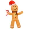 8ft Inflatable Gingerbread Man Candy Cane LED Christmas Decoration -Halloween Costumes Store XS7393 1 opt