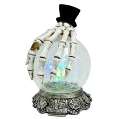 Skeleton Hand LED Crackle Glass Ball Halloween Decoration 20cm -Halloween Costumes Store XS7408 2 opt