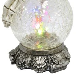 Skeleton Hand LED Crackle Glass Ball Halloween Decoration 20cm -Halloween Costumes Store XS7408 5 opt