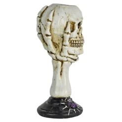 Skull Candle Holder Skeleton Hand Halloween Decoration 22cm -Halloween Costumes Store XS7412 2 opt