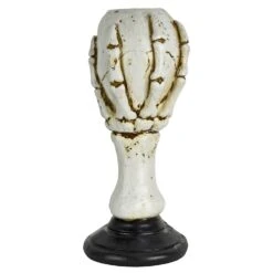 Skull Candle Holder Skeleton Hand Halloween Decoration 22cm -Halloween Costumes Store XS7412 3 opt