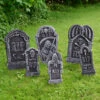 6pc Tombstone Set Halloween Party Decorations Graveyard Props -Halloween Costumes Store XS7432 LS 1 opt