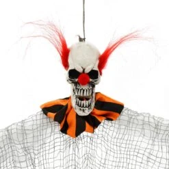 Set Of 3 Scary Clowns Skull Heads Halloween Decoration 58cm -Halloween Costumes Store XS7445 2 opt