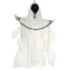 3ft Hanging Skeleton Light Up Eyes White Robe Ghost Decoration -Halloween Costumes Store XS7457 1 opt