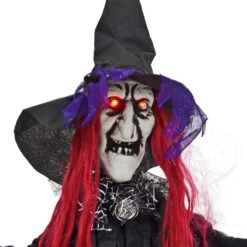 4ft Hanging Witch Light Up Eyes Sounds Halloween Decoration 11 4ft Hanging Witch Light Up Eyes Sounds Halloween Decoration -Halloween Costumes Store XS7458 3 opt