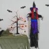 4ft Hanging Witch Light Up Eyes Sounds Halloween Decoration -Halloween Costumes Store XS7458 LS 1 opt
