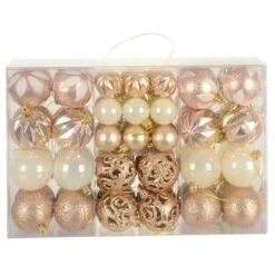 67pc Christmas Tree Baubles Set Mixed Size Design Decorations -Halloween Costumes Store XS7480 1 opt