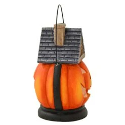 Pumpkin House Lantern Candle Holder Halloween Decoration 38cm -Halloween Costumes Store XS7493 4 opt