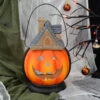 Pumpkin House Lantern Candle Holder Halloween Decoration 38cm 2 Pumpkin House Lantern Candle Holder Halloween Decoration 38cm -Halloween Costumes Store XS7493 LS 1 opt
