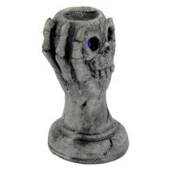 Light Up Skull Hand Candy Holder Halloween Decoration Grey 29cm 10 Light Up Skull Hand Candy Holder Halloween Decoration Grey 29cm -Halloween Costumes Store XS7494 2 opt
