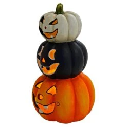 LED Pumpkin Lantern Stack Trio Halloween Decoration 60cm -Halloween Costumes Store XS7495 3 opt