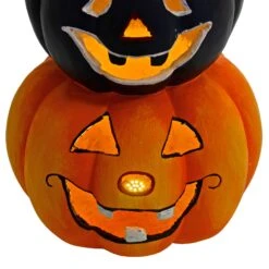 LED Pumpkin Lantern Stack Trio Halloween Decoration 60cm -Halloween Costumes Store XS7495 4 opt