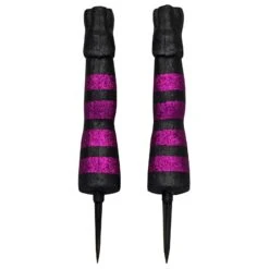 Witch Legs Halloween Decoration Purple Glitter Garden Stakes 45cm 9 Witch Legs Halloween Decoration Purple Glitter Garden Stakes 45cm -Halloween Costumes Store XS7569 3 opt