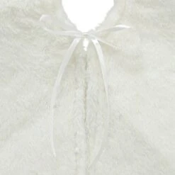 Christmas Tree Skirt Faux Fur Fabric Cover Base Decoration 1m -Halloween Costumes Store XS7577 2 opt