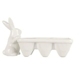 Easter Bunny Egg Carton Candy Holder White Rabbit Decoration -Halloween Costumes Store XS7589 3 opt