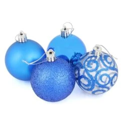 16 X 6cm Christmas Tree Baubles Swirl Matte Glitter Mirrored -Halloween Costumes Store aaaaf6e8 b3f2 43a7 8324 775ffea230b6