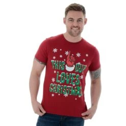 Mens Novelty Cotton Christmas T-Shirt Tee This Guy Loves Xmas -Halloween Costumes Store b4b3b954 6a9b 41c5 b1d3 be6f98244196