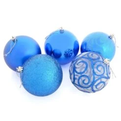 5 X 10cm Christmas Tree Baubles Swirl Matte Glitter Mirrored 10 5 X 10cm Christmas Tree Baubles Swirl Matte Glitter Mirrored -Halloween Costumes Store d9700bf6 f907 4476 acf4 6afd55c568fd