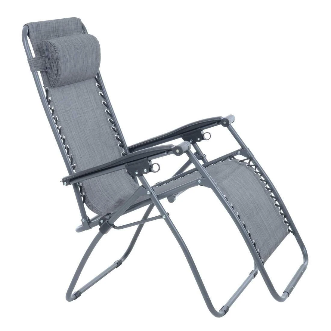 Garden Recliner Chair Dark Grey Marl Zero Gravity Relaxer Texteline 4 Garden Recliner Chair Dark Grey Marl Zero Gravity Relaxer Texteline - Image 2