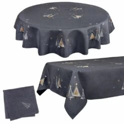 Fabric Christmas Tablecloths Table Covers / Napkins -Halloween Costumes Store xmas tree slate 1600 opt 75993.1591950600.1100.1100