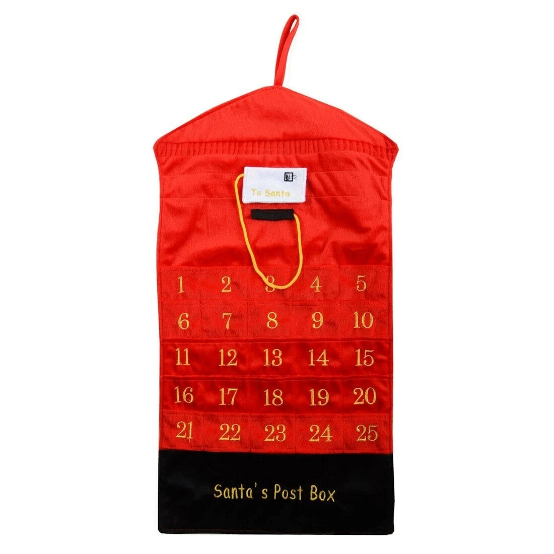 Red Post Box Advent Calendar Christmas Decoration New 4 Red Post Box Advent Calendar Christmas Decoration New - Image 2