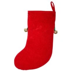 Good Dog Pet Christmas Stocking Red & Green Fabric With Bells -Halloween Costumes Store xs3694 1600 2 83246.1547475776.1100.1100