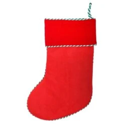 Merry Christmas Red Fabric Gift Present Stocking Cord Trim -Halloween Costumes Store xs3698 1600 2 68953.1496885726.1100.1100