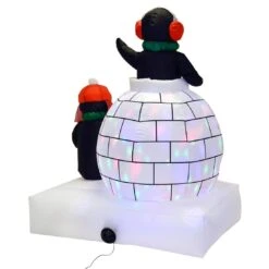 Giant 5ft Inflatable Disco Light Up Penguins Igloo Outdoor Christmas Decoration -Halloween Costumes Store xs4236 1600 3 67307.1496674237.1100.1100