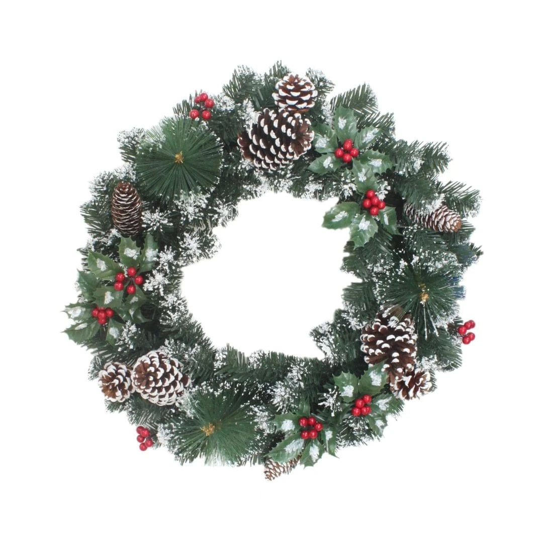 20" Luxury Traditional Christmas Wreath Xmas Decoration 3 20" Luxury Traditional Christmas Wreath Xmas Decoration