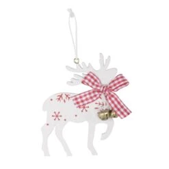 Set Of 6 Reindeer Christmas Tree Decorations Wooden Boxed -Halloween Costumes Store xs4518 1600 2 03816.1499422252.1100.1100