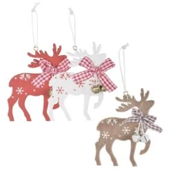 Set Of 6 Reindeer Christmas Tree Decorations Wooden Boxed -Halloween Costumes Store xs4518 master 1600 1 93509.1499422439.1100.1100
